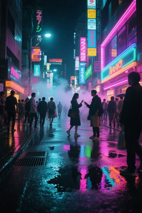 기타큐슈의 도심 유흥가